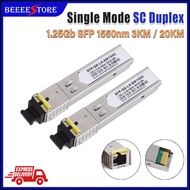 1Pair SFP SC Sigle Mode Duplex 1.25G 1550nm SFP Module Single Mode 3KM/20KM SC DDM