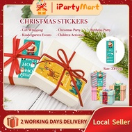 [SG] 🎅 🎄6 pcs 3X9CM Christmas Stickers Self-Adhesive Merry Christmas Sealing Labels Sticker Xmas Gift Tags  ⛄ 🎁