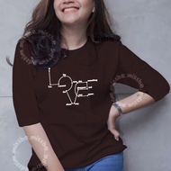 MISSHE PROMO Atasan Raglan 3/4 Wanita Elegan Jumbo Size S/M/L/XL/XXL/XXXL Baju Kaos Distro Wanita Te