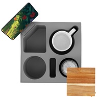 Couch Cup Holder Tray Anti Slip Silicone Couch Cup Holder Space Saving Sofa Cup Holder for Snacks Be