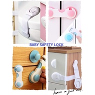 Kunci pintu 💒Multi Function Child Baby Safety Locks Child Infant Kids Drawer Door Cabinet Cupboard Toddler Lock