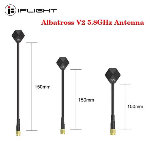 IFlight Albatross V2 SMA 5.8GHz 2.4dBi Antenna LHCP RP SMA / RHCP SMA 60MM/100MM/150MM for RC FPV Ra