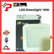 18W FF LIGHTING CONCEALED LED DOWNLIGHT - (4” / 6” SQUARE – WHITE SURFACE SLIM TYPE ) C/W 1 YEAR WAR