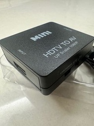 Mini HDTV to AV 1080P 轉換器 HDMI to AV RCA Adapter HDMI Converter MINI Box RCA AV CVSB LR Video Compos