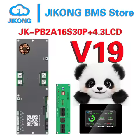 JIKONG JK Inverter BMS JK-PB2A16S30P 4.3LCD Active Balance Current 2A 24V 48V LiFePo4 Li-Ion Battery