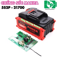 Makita universal 21700 pin shockproof case and circuit 18V 8Ah 10 Cell 21700 (HongPhuong)