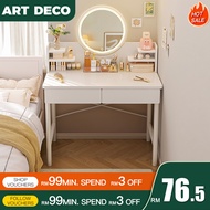 Meja Makeup Almari makeup Dressing Table with LED Mirror Drawer Storage Meja Solek Makeup Table Come