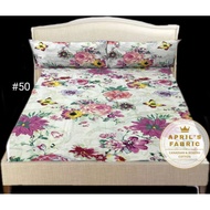 BEDSHEET SET CANADIAN COTTON 3 in 1 FULL GARTER FITTED SHEET DOUBLE SIZE 48X75X6 BED SHEET