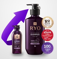 (สีม่วง) ขนาด400ml  Ryo Shampoo ริยอ แชมพูเกาหลี แชมพูสมุนไพรเกาหลี Ryo Damage Care Ryo hair strengthener