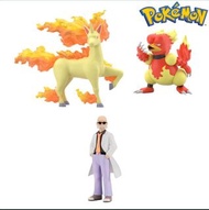 (現貨）夏伯 鴨嘴火獸 烈焰馬 寵物小精靈 關都地區 Pokémon Scale World Premium Bandai