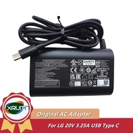 Genuine ADT-65DSU-D03-2 20V 3.25A 65W TYPE-C USB-PD AC Adapter For LG 17Z90Q 14Z90P 16Z90P 17Z90P La