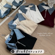 OVERSIZED SWEATER TWIGY SWEATER HEART/ RIB KNIT CARDIGAN BY OUTFIX