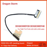 NEW 01 XT382 02HK974 DC02C00D X40 DC02C00D X20 DC02C00D X10 For Lenovo T490 T14 P14S LCD LED LVDS Ca