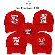 Boys' and girls' hats, Indonesian Independence Day hats, children's hats for August 17th, ages 2-10 