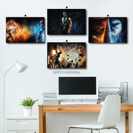 MORTAL COMBAT PLAYER ROOM DECORATION 20X30 X6POX/9BC2K MORTAL COMBAT GAME ROOM POSTER/ CHILDREN'S PH