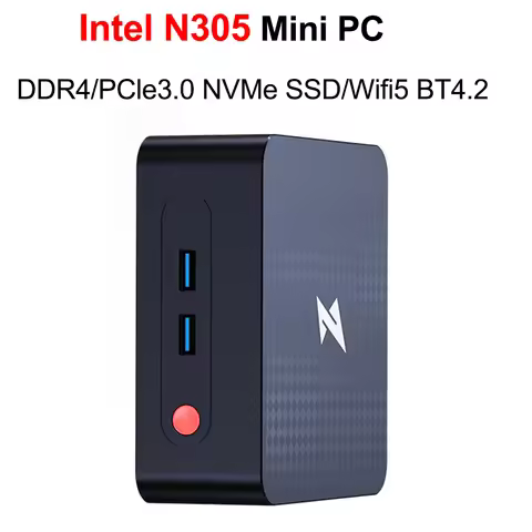 SZBOX Intel N305 Mini PC Windows 11 DDR4 32GB 1TB PCle3.0 NVMe SSD Wifi5 BT4.2 Office Mini PC