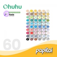 OHUHU Kaala 60 Colors Dual Tip (Slim Broad & Fine) Alcohol Art Marker Spidol Warna