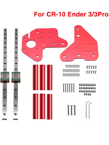 Ender3 CR10 Dual Z-Axis MGN12C Linear Rails Kit With Fix Plate Mount Bracket For Ender 3 / Pro / End