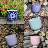 Lotus-shaped ceramic flower vase/lotus ceramic flower vase