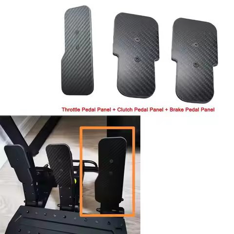 Simulated Racing Game Carbon Fiber Throttle/Brake/Clutch Pedal Panel Modification Upgrade Kit For Fa