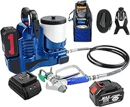 500W Cordless Airless Spraying Machine, 1.1L/Min High Pressure Paint Sprayer with 21V Lithium Batter