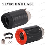 51mm Exhaust Slip On Universal Motorcycle Exhaust For Dirt Bike ATV  Street Bike Scooter