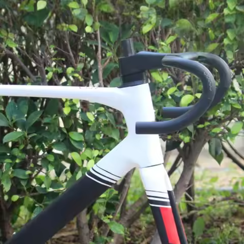 Carbon frame size 48.5cm disc brake frame with 390x100mm handlebar, Free Shipping