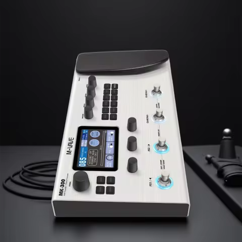 M-VAVE MK-300 Multi-Function Guitar/Bass Effector Pedal | 300s Looper+128 Drum MIDI DAW | ANN Neural