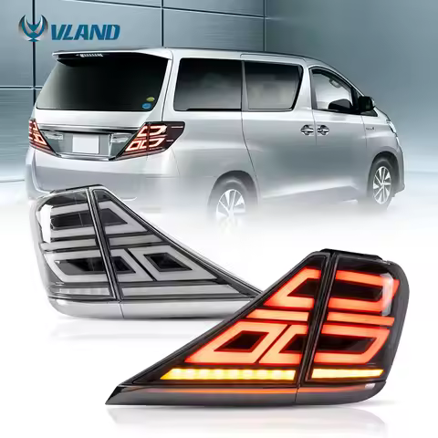 VLAND Factory LED Design Full Led Sequential Rear Lamp 2th Gen AH20 Vellfire Taillights 2008-2015 Ta