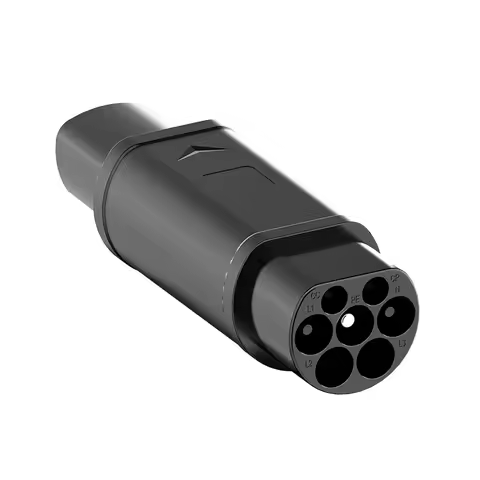 Type 2 to NACS EV Adapter Convertor AC 1Phase AC 110V-250V 32A Type2 to Tesla Charging Converter Ada