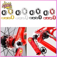 [WOW] Bicycle Single Speed Kit Alloy Sprocket Spacer Cassette Component for Fixed Gear 7-10 Speed Hu