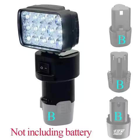 Li-ion Battery Working Lamp Spotlight Lantern Flashlig For Lomvum DeYun ZhiPu FuGe for KoMax GCRAFT 