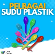 Sudu Plastik Kecil Sudu Aiskrim Dessert Mini Plastic Spoon Sudu Putih Sudu Transparent Sudu Penyucuk