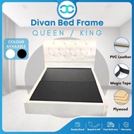 [Queen/King] Divan PVC Bed Frame Queen Divan PVC Bed Frame Queen Katil Murah Queen Divan PVC Bed Fra