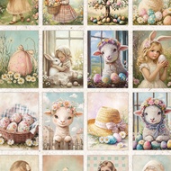 Easter 32pcs Postcards, Bedroom Decoration, Thick Cardstock, High-definition Printing, Gift Collecti
