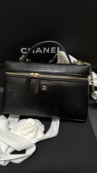 CHANEL 26A LP BAG蜥蜴壓紋牛皮小號