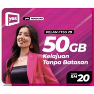 YES FT5G 50GB UNLIMITED CALL 5G SIM CARD CHOOSE VIP NUMBER