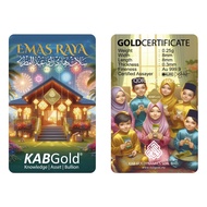 Gold Bar 0.25g Emas Raya 2024 V2