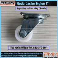 FEMARG 1" nylon caster wheel | Caster wheel swivel wheel, free-inch running wheel