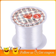 Jewelry Beading Thread 0.3mm Dia. Clear Nylon Fishing Line Spool 17 Lbs