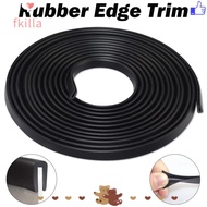 FKILLA Door Edge Strip, U Shape Rubber Edge Trim Strip,  Black Edge Protector Doors