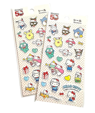 Sanrio - Hello Kitty 50 週年紀念貼紙 Hangyodong Cinnamoroll Pochaco My Melody Dakku 1pc