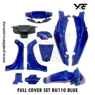 RG110 COVER SET (MALAYSIA) HLD GENUINE PARTS BODY COVER FOR SUZUKI RG SPORT 110 BLUE BLACK GREEN HIJAU HITAM