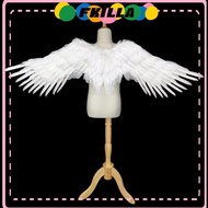 FKI Black Devil Wings, Foldable Lightweight Angel Wings, Realistic Unisex White Swallow Wings