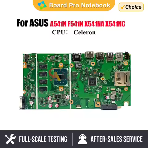 X541NA Mainboard Is For ASUS VivoBook D541N A541N R541N F541N X541N Laptop Motherboard With N3350 N3
