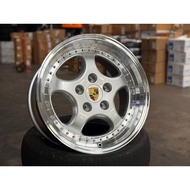 NEW 18x8 ET50 18x9.5 ET50 Porsche Carrera (4 wheels) Classic Silver 5x130