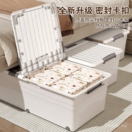 Flat Storage Box Household Quilt Bed Under Bed Clothes Plastic Storage Box Clothing Bedroom Anti-dus