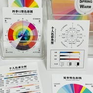 Color Diagnosis Report Personal Color Analysis for Customers Small Card Studio Display Salon Event C