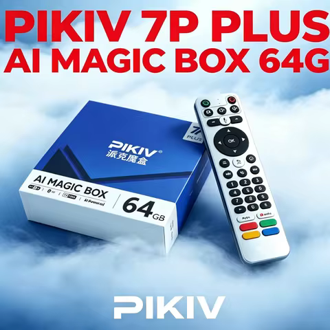 2026 PIKIV 7P PLUS AI MAGIC BOX Set Top Box 4G DDR 64GB Wifi6 2.4G/5G BT5.2 Hot Sold In Korea Japan 