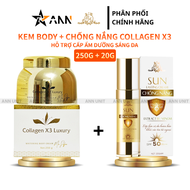 [Chính hãng] Combo Kem Body Đông Anh Collagen X3 + Kem chống nắng Colagen X3 Mỹ phẩm Đông Anh Nguyễn